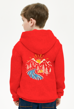 Bluza chłopięca- grafika górska 1 - Góry, mountains