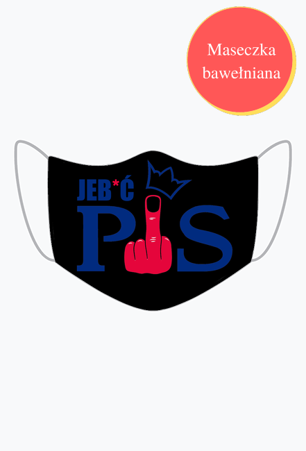 Czarna Maseczka bawełniana