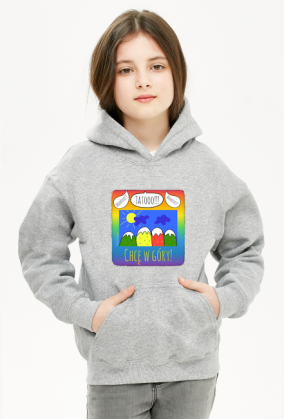 Bluza dziewczęca z kapturem- Mamo! Tato! Chcę w góry! - Góry, mountains