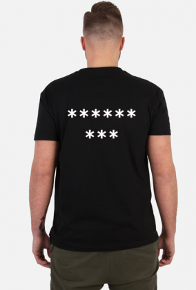 KOSZULKA MĘSKA ***** *** CZARNA