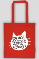 Torba- Peace, love, cat