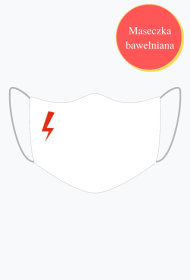 Maseczka Strajk Kobiet Piorun mała