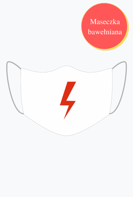 Maseczka Strajk Kobiet Biała