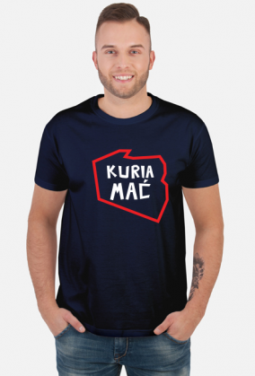 Kuria mać koszulka męska strajk kobiet