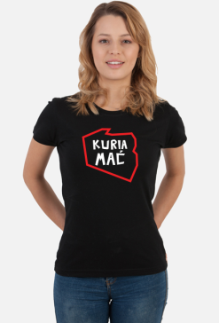 Kuria mać koszulka damska strajk kobiet