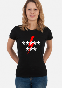 Koszulka strajk kobiet piorun 8 gwiazdek