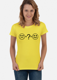 koszulka zółta z logo damska