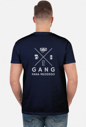 Gang pana młodego koszulka męska wieczór kawalerski