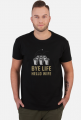 Bye life hello wife koszulka męska wieczór kawalerski