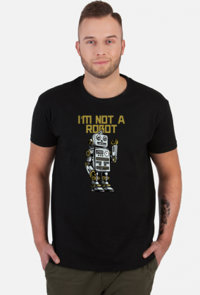 I'm not a robot koszulka męska captcha dla webmastera, programisty, informatyka