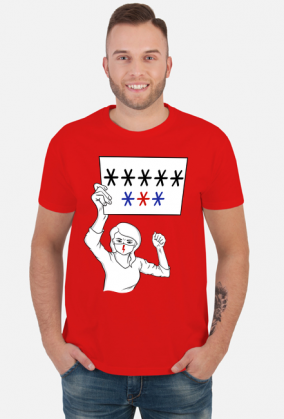 Koszulka męska ***** *** - Ruch Ośmiu Gwiazd Strajk Kobiet