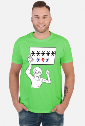 Koszulka męska ***** *** - Ruch Ośmiu Gwiazd Strajk Kobiet