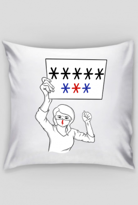 Poduszka ***** *** - Ruch Ośmiu Gwiazd Strajk Kobiet