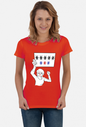 Koszulka damska ***** *** - Ruch Ośmiu Gwiazd Strajk Kobiet