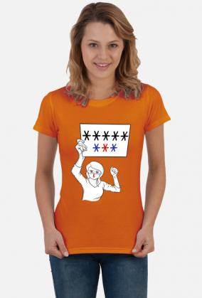 Koszulka damska ***** *** - Ruch Ośmiu Gwiazd Strajk Kobiet