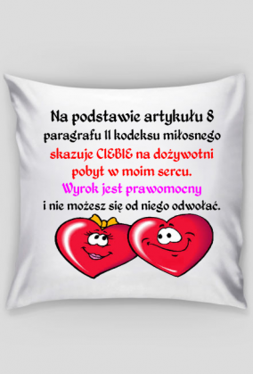 PODUSZKA ,,PARAGRAF MIŁOŚCI,,