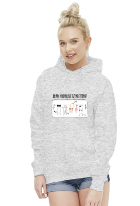 Bluza damska- Byłam normalna trzy koty temu, jasne kolory. Kot, kotki