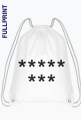 ***** *** – Worko-plecak osiem gwiazdek black on white