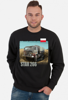 Bluza Star 266 w terenie z flaga