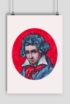 Ludwig van Beethoven - Print A1