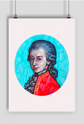 Wolfgang Amadeus Mozart - Print A2