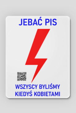 Strajk Kobiet Pis Błyskawica Wszyscy podkładka pod mysz
