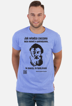 Szczedrin władza patriotyzm podkoszulek męski z krótkim rękawem przód