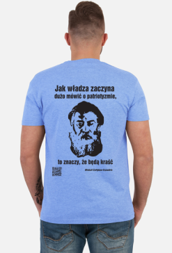 Szczedrin władza patriotyzm podkoszulek męski z krótkim rękawem plecy
