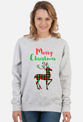 Merry Christmas - świąteczna bluza - renifer