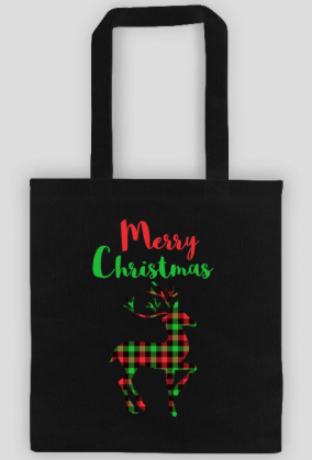 Merry Christmas - świąteczna torba z reniferem