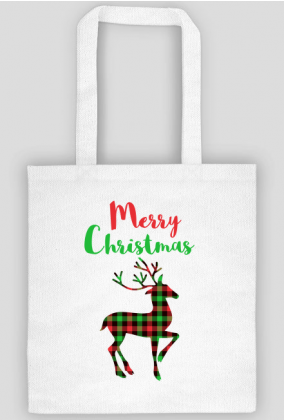 Merry Christmas - świąteczna torba z reniferem