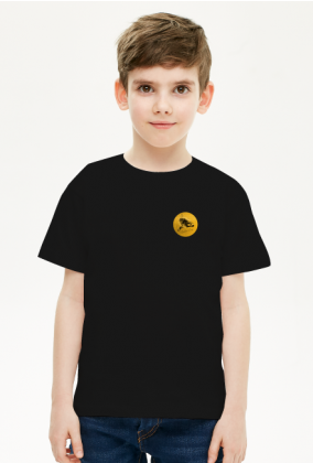Koszulka dziecięca czarna Golden Carp