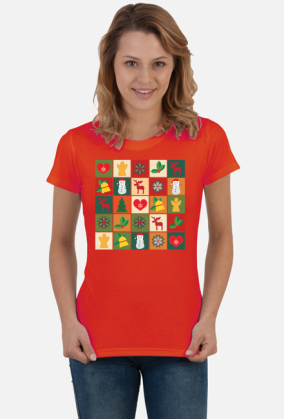 Świąteczna koszulka damska