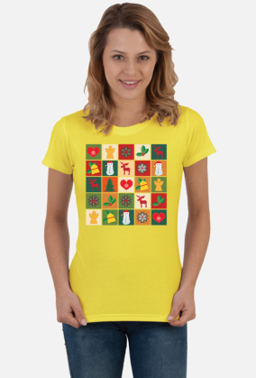 Świąteczna koszulka damska