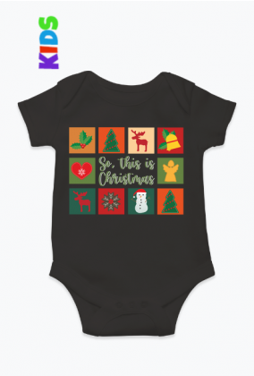 So this is Christmas - świąteczne body dla niemowlaka