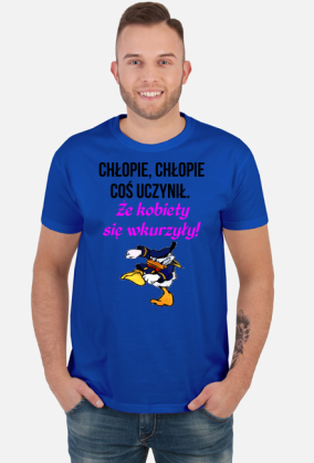 KOSZULKA MĘSKA ,,NIE WKURZAĆ KOBIET,,