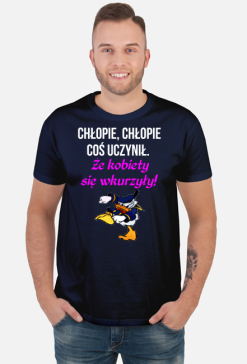 KOSZULKA MĘSKA ,,NIE WKURZAĆ KOBIET,,
