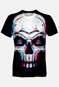 Koszulka Skull glitch