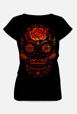 Koszulka damska Skull flowers