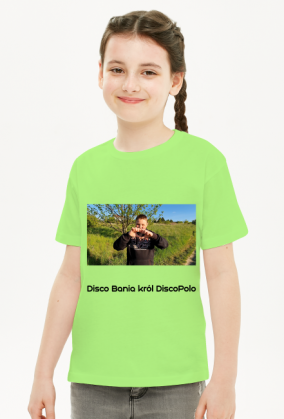 Koszulka dziecięca dziewczęca Disco Bania król DiscoPolo