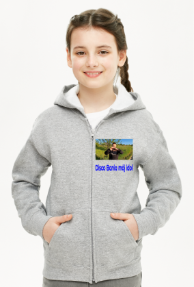 Bluza z kapturem dziecięca dziewczęca Disco Bania mój idol