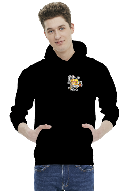 Black Hoodie SmokingWeed