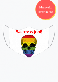 Maseczka Bawełniana- Jesteśmy Równi LGBTQ+