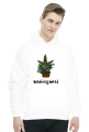 White Hoodie SmokingWeed