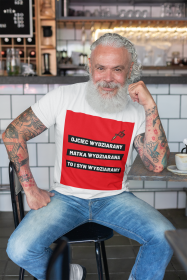 Koszulka "Ojciec wydziarany, matka wydziarana to i syn wydziarany"