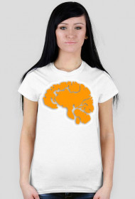 Mózg ASMR na damskiej koszulce