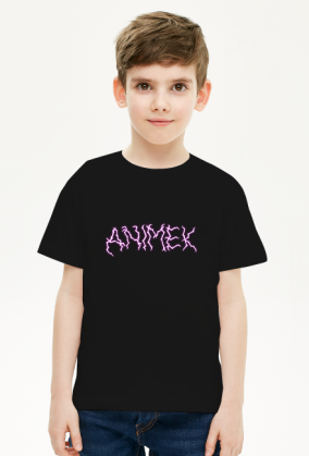 "Animek channel logo" Boy T-shirt Black