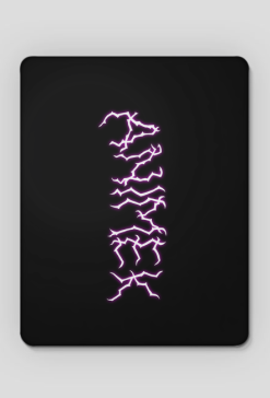 "Animek channel logo" Mousepad Black