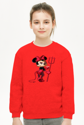 BLUZA DZIEWCZĘCA ,,MINNIE DIABLICA,,