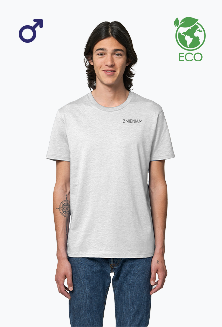 Koszulka męska „Zmieniam Essentials Eco” - biały